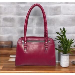 Patricia Nash Milan Italy- New $249.00 Magenta Fine Italian Soft Leather Satchel